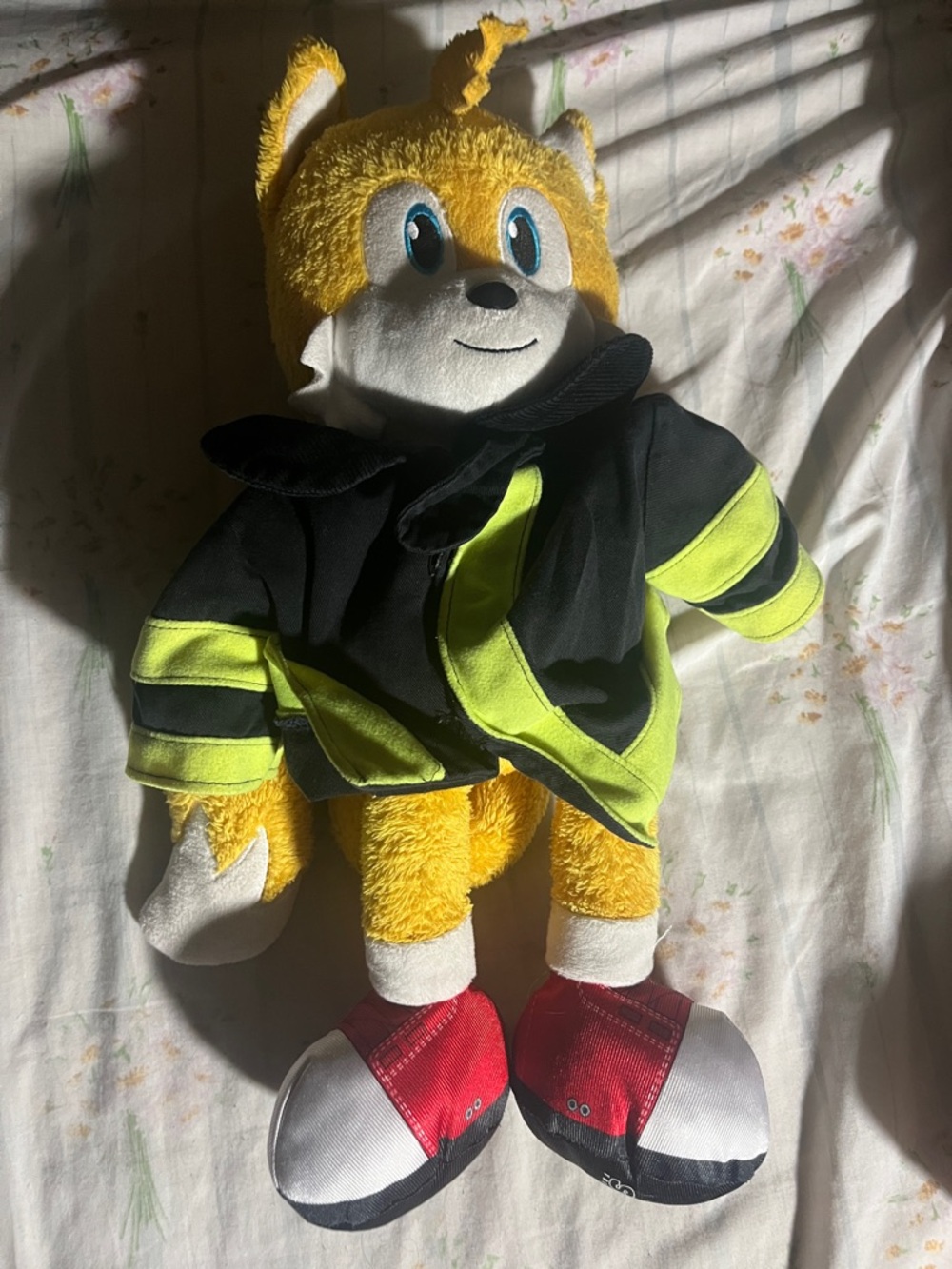 Build a Bear Sonic the Hedgehog 2 Miles Tails Prower Fox Plush Toy with Vest